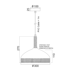 Полилей COTTAGE бял мат